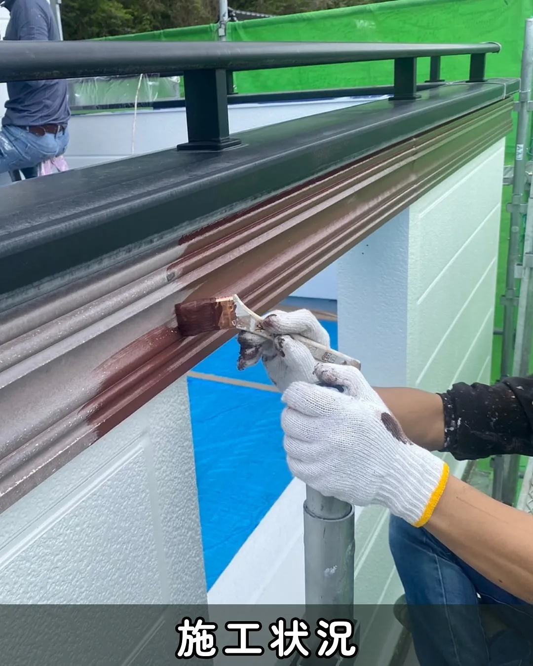 こんにちは😊✨今日は岡山県美作市で工事をさせて頂きました外壁...