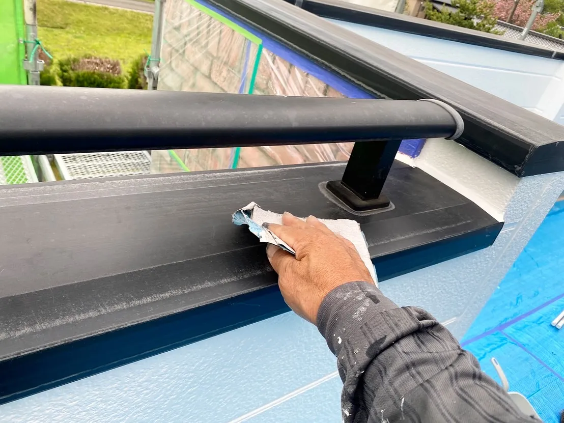 こんにちは😊✨今日は岡山県美作市で工事をさせて頂きました外壁...