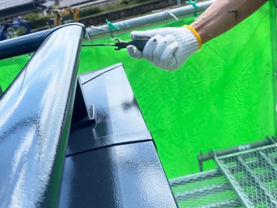 こんにちは😊✨今日は岡山県美作市で工事をさせて頂きました外壁...